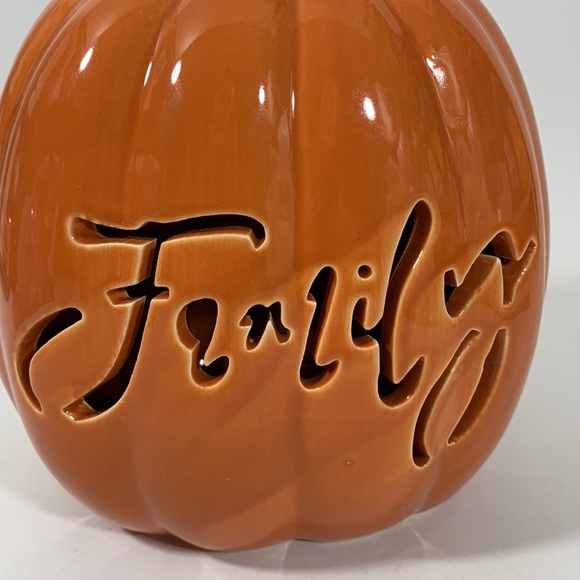 Ceramic Pumpkin Lantern Home Decor - Picture 5 of 8